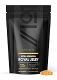 Gelée Royal Raw 9.000mg pro Beutel - Extra Stärke 150mg pro Softgel - Natürlich produziert von Bienen - Reiche Quelle an Protein & Vitaminen mit 10-HDA, Non-GMO, Halal - 60 Softgelkapseln