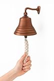 Hausbar-Zubehör – Last Order Bell – Kneipenglocke, Wandglocke mit lautem Klang, ideal für Weihnachten, Empfänge, Kneipen – Bronzeglocke, 10 cm