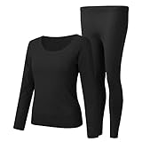 Thermounterwäsche Herren,Thermounterwäsche Damen-Skiunterwäsche Warme Schneeanzug-Thermo Unterwäsche Set-Merino Unterwäsche-Skianzug Winter Thermowäsche Thermo Oberteil Und Unterteile Ski Unterwäsche
