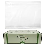 TPS247 Lieferscheintaschen (25 Stück) - Dokumenttaschen DIN C5 für A5 transparent selbstklebend