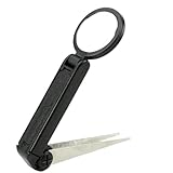 Vergrößerung beleuchtete Pinzetten, 10 -fache Vergrößerungspähte, 10 -fache Handheld -Splitter -Pinzetten mit Lupenglas für wissenschaftliche Schmuck -Inspektionsstempel eingewachsener Haarentfernung