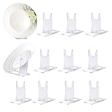 Acryl Ständer Kunststoff Tellerständer 10 Stück – Einstellbare Dekoteller Aufsteller, Transparent Kunststoff Halter für Teller, Bilderrahmen, Bücher, Elektronische Produkte, Zuhause & Büro