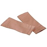 1 Paar Damen Waden-Kompressionsmanschetten, elastische Wadenstrümpfe, Wadenstrümpfe, schlank, Gewichtsverlust, langlebig, Beige