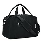 Narwey für Ryanair Reisetaschen 40x20x25 Handgepäck Tasche für Flugzeug Faltbare Reisetasche Weekender Damen Herren Handgepäck Koffer 20L(Schwarz)