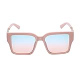 JEWEDECO Sonnenbrille mit quadratischem Rahmen Diamant-Sonnenbrille Sonnenbrille für Mädchen light würfelunterlage fot modische rechteckige sonnenbrille dekorative rechteckige Sonnenbrille