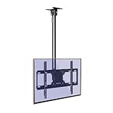 Verstellbare, voll bewegliche Decken-TV-Halterung für 32-65-Zoll-LCD-Fernseher und -Monitore – höhenverstellbar, Schwenk- und neigbar mit Metall-Expansionsschraube (100-150 cm)