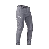 VEXALON Mountainbike-Hose, BMX-Reithose für Herren, schnelltrocknend, leicht, atmungsaktiv, Radfahren, Downhill-Fahrradhose, GRAU, 48