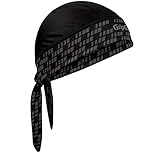 GripGrab Bandana Kopftuch, Schwarz, One Size (54-63 cm Kopfumfang)