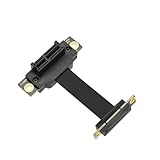 The Lord of the Tools PCIE Verlängerungskabel, doppelte 90-Grad-Hochgeschwindigkeit, PCI Express 3.0, Stecker auf Buchse, Riser-Karte, kabellose Netzwerkkarte, Soundkarten-Verbindungskabel (5 cm)