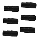 6St Zubehör für Haushaltsmaschinen ersatzteile staubsaugerschlauch adapter Haushaltsgerät Maschinenreiniger Adapter kreativer Konnektor Black Ciieeo