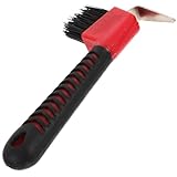GRIRIW Hochwertiger Hufkratzer Mit Bürste Robuster Gummihufpick Für Die Pferdepflege Praktisches Pferde Grooming Tool Farbe Zufällig