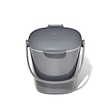 OXO Good Grips Komposteimer grau – geruchsdichter Abfalleimer für die Küche – 2,8 l, Anthrazit
