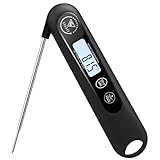 DOQAUS Fleischthermometer Bratenthermometer Thermometer Kochen Backthermometer Grillthermometer Digitale Küchenthermometer 3s Schnelle Reaktion, und LCD Bildschirm, Auto ON/Off -Schwarz
