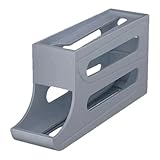 Eierhalter für Kühlschrank, Eier-Organizer mit 3 Ebenen, automatischer Rollbehälter für Küchenschränke, Esstisch, Theke