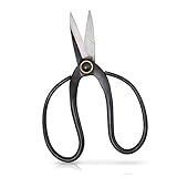 HappySeed Scharfe Bonsai Schere aus Stahl - Traditionelles Bonsai Werkzeug für eine professionelle Bonsai-Zucht - ideal für Knospen, Blätter & Äste