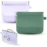2 Stück Silikon-Kopfhörer-Organizer,Tragbare Datenkabel-Aufbewahrungstasche,Mini Silikon Aufbewahrungsbox für Cable,Charger,Earphone