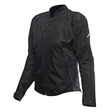 Dainese - Avro 5 Tex Jacket Wmn, Textil-Motorradjacke, mit Protektoren, Frau, Schwarz/Schwarz/Schwarz, 42