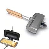 CZHUUXAN Doppelseitige Sandwich-Backform, Double-Sided Sandwich Baking Pan, Doppelseitige Bratpfanne, Sandwichtoaster, Sandwich-Backform Mit Abnehmbarem Griff, Für Omeletts Und Gegrillten Käse