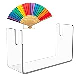 Faltbarer Fächer-Display-Ständer, transparenter Acryl-Lüfterhalter, dekorativer Fächer-Display-Ständer, transparenter Fächer-Display-Basis, Acryl-Staffelei-Display-Ständer, kompakter