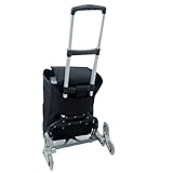 DGOINGPI Handwagen All-Terrain-Gartenwagen, Treppensteigen, tragbarer 6-Rad-Klappwagen für Fracht im Obergeschoss mit Sackkarre Transportkarre(03)