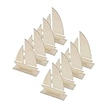 STOBOK 1 Satz Segelschiffmodell Aus Holz Holzbootmodell Segelboot-bastelprojekt Bastelboot-set Für Kinder Malen Sie Ein Segelboot Aus Holz Segelboot-bausatz Aus Holz Beige 8st