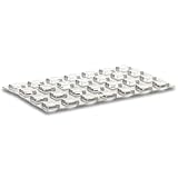 homeXpert Gummipuffer CLEAR Quadrat selbstklebend Ø 10 mm (Stk. 28) - Transparent - Schutzpuffer, Anschlagpuffer, Türpuffer sowie Anschlagdämpfer für Schranktüren oder als Antirutsch pads Gummifüße