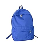 DuomaiJJ Schulrucksack Wasserdichtes Nylon Frauen Rucksack Frauen Reisetasche Schultasche Für Teenager Mädchen Solid Color Rucksack-blau