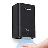 anydry AD2822 Hochgeschwindigkeits-Händetrockner Automatischer elektrischer Händetrockner Kommerziell oder Haushalt (Schwarz)