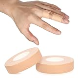 Hautfarbe Fingertape Stark, 2 Rollen Tape Sport Kinesiologie Tape Sporttape Fingertape Physio Tape Sporttape Weiß Tapes Fussball Sporttape Medizinisches Klebeband Fußtape für Klettern, 1.5cmX10m