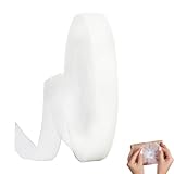 45m Organzaband Weiß 1.5cm Breit Chiffo Geschenkband,Transparentes Organza Bänder Chiffonband Schleifenband Dekoband Geschenkverpackung Deko Band Tüllband für Weihnachten Hochzeit Taufe Geburtstag