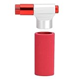 Goufride CO2-Fahrradpumpe für Fahrräder, Aluminiumlegierung, Inflator, Fahrradpumpenkopf, Mini-Fahrradpumpe, Kompatibel mit Schrader-Ventil