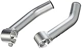 XLC Unisex – Erwachsene Zubehör Bar-Ends gebogen BE-A01, Silber, One Size