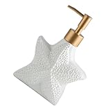 Ipetboom Keramik Shampoo Pumpflasche Auslaufsicherer Seifenspender für Bad und Dusche Nachfüllbare Lotion Flasche Stilvoller Nordic Design Seifendosierer für Zuhause und Salon