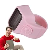 Elektronischer Fingerzähler,Fingerzähler - Leichter tragbarer Clicker-Zähler - Ziffernzähler-Clicker, multifunktionaler LCD-Lauftimer für Fitness, Outdoor, Sport, Arbeitsplatz