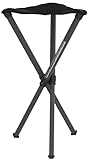 Walkstool - Modell Basic - Schwarz - 3-Beiniger Klapphocker aus Aluminium - Sitzhöhe 60 cm - Klapphocker Faltbar, Belastbar mit 175 kg - Hergestellt in Schweden