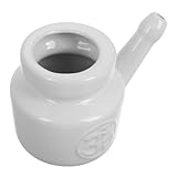 PartyKindom Keramik Nasenspülkanne Sinus Rinse Pot für Erwachsene Sanfte Nasenreinigung Manuelle Nasendusche Sichere Anwendung Elegantes Design Einfache Handhabung für Klare Atmung