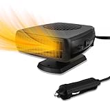 200W KFZ Heizung 12V car heater: Zigarettenanzünder 12 Volt Autoheizung Tragbar Auto Heizlüfter akku Sitzheizung Standheizung Ventilator Defogger Scheibenheizung für Wohnmobil Camper LKW PKW 12 v