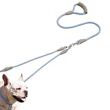 Hundeleine | Doppelköpfiges Robustes Kabel, 1,2 m Lange Hundeleine mit bequemem Griff – für mittelgroße und große Haustiere, Welpen, Outdoor, Wandern, Joggen, Training,