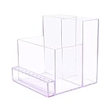 Folpus 10 Löcher Bits Halter Ständer Displayer Organizer Maniküre Werkzeugkasten in Premium Qualität Lila