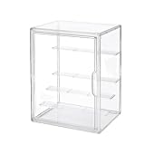 Jumbo-Acryl-Vitrine für Figuren, 5-stöckig, extra tiefe Regale für 40+ Sammlerstücke, Schreibtischvitrine mit magnetischer Tür für Pop! Vinyls, Wackelköpfe (L 5 Ebenen (26,9 x 22 x 36 cm)