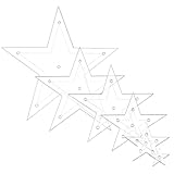 Handarbeitsvorlagen, Stickschablone, Nähschablone, Nähwerkzeuge, Quiltschablone aus Stern, Nähwerkzeuge mit einfachem Design