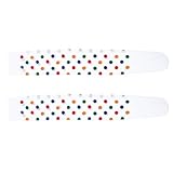 LIGIGWASH 1 Paar Karnevals Clown Overknee Socken aus Polyester mit Buntem Punktmuster Lange Cosplay Party Strümpfe für Halloween und Karneval