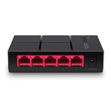 MERCUSYS MS105G 5-Port Gigabit Netzwerk Switch bis 2000 MBit/s, RJ-45 Anschlüsse LAN Switch, Auto-MDI/MDIX, Lüfterlose Ruhe, Lug-und-Play, Automatische Geschwindigkeits- und Duplexanpassung