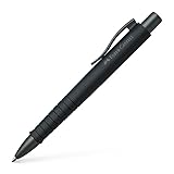 FABER-CASTELL 241190 - Kugelschreiber Poly Ball XB, schwarz ( Schreibfarbe blau), 1 Stück, mit auswechselbarer Mine, dokumentenecht