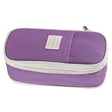 Aublinto Federmäppchen Federtaschen Mäppchen Etui Pencil Case Federmäppchen schreibwarentasche federmäppchen schreibwaren Tasche faltbares Federmäppchen Leinen-Bleistifttasche für Teenageralter