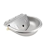 ERYUE Automatischer Wassernapf aus Edelstahl für Nutztiere, Perfekt für Pferde, Rinder und Hunde, 2 L Fassungsvermögen