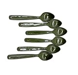 Löffel Esslöffel Suppenlöffel Mehrzwecklöffel 6 Stück Mehrweg, Kunststoff Plastik, Oliv