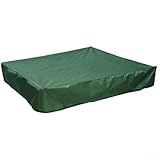 BildeeMait Wasserdichte quadratische Sandkasten-Abdeckung, Oxford-Stoff, Staubschutz für Kinder, Outdoor, Garten, Spielen