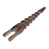 FRCOLOR 1Stk Sehnenstock rubbelettiketten rubbeletiketten Hornschaber Körper-Massager spatel abstreifer Rückenmassagegeräte Vintage Massagestab Guasha-Stab Kratzstange Hornverbrauch Khaki