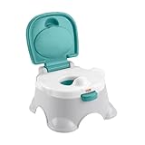 Fisher-Price 3-in-1 Töpfchen, Trainingstoilettenring, abnehmbarer Toilettensitz, Fußbank, Babytöpfchen, Toiletten Training, ab 1 Jahr, GYP61